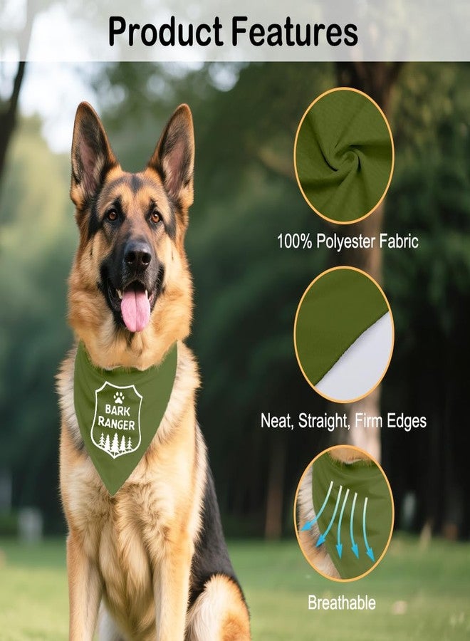 ZBBFSCSB Funny Outdoor Dog Bandana, Puppy Scarf Photo Prop for Outdoor Adventure Hiking Camping Mountain, Gifts for Ranger (Forest) - Image 3